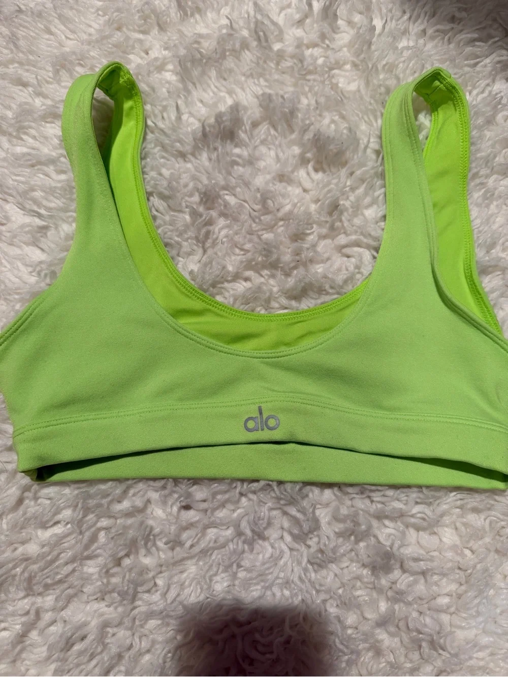 ALO Yoga Neon Lime Sports Bralette